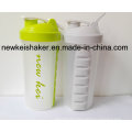 New Patented Protein Shaker Bottle with Pill Box